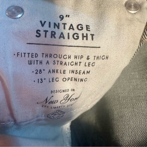 J. Crew ‘9” Vintage Slim Straight Leg Jeans’ in Dark Wash Size 25 Style #BA616 - Picture 11 of 16